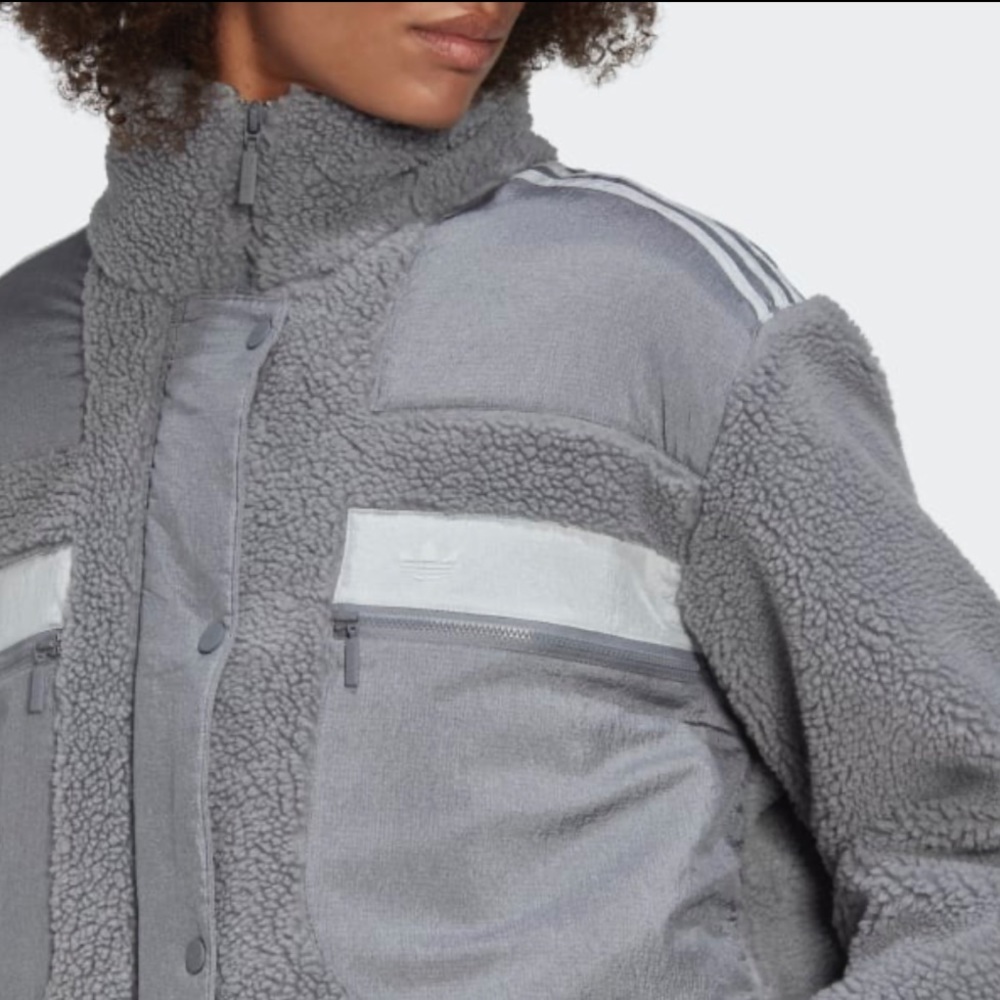 ADIDAS ELONGATED POLAR FLEECE JACKET